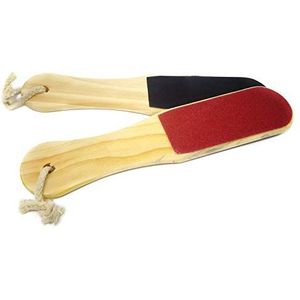 2 STKS Dubbelzijdige Hout Voetvijlen Voet Schraper Exfoliator Voet Eelt Dode Huid Verwijderaars Pedicure Scrubber Tool voor Vrouwen en Mannen