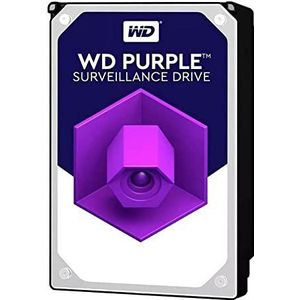 WD Purple interne harde schijf 8 TB (3,5 inch, harde schijf voor bewakingscamera, 5400 rpm, 360 TB/jaar workloads, SATA 6 Gb/s, voor continu gebruik) violet
