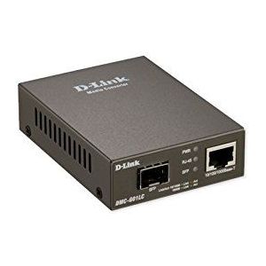 D-Link DMC-G01LC/E Gigabit Ethernet SFP-converter (1x 10/100/1000Mbit/s RJ-45, 1x 100/1000Mbit/s SFP-slot voor optionele D-Link LC-Duplex SFP transceiver-module)