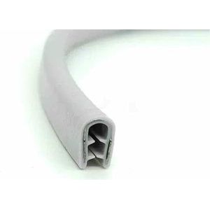 1/3/5/10M U-vormige afdichtstrip Rubberen rand Roestvrijstalen beschermdeur Auto stofdicht Veiligheid IJzeren plaat randbescherming-P-3.0m