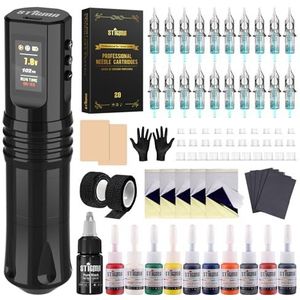 STIGMA Tattoo Machine Set Draadloze Rotary Tattoo Boter Machine 1800 mAh Batterij Capaciteit met Tattoo Cartridge Naalden Tattoo Inkt voor Tattoo Kunstenaars