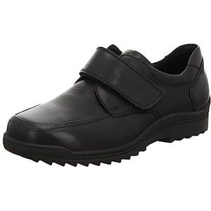 Waldläufer Slipper - Leer - Zwart - Klittenband