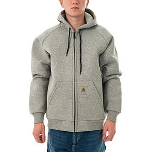 Carhartt WIP Car-Lux Zip Hooded Jacket - Grey Heather Grey Heather/Grey Large