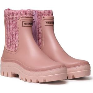TONI PONS Camos Rubberlaarzen voor dames, waterdicht, antislip zool, regenlaarzen, Chelsea laarzen, Roze, 40 EU