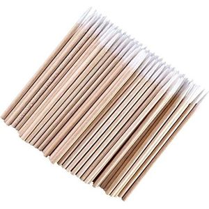 Spitzkopf aus Holz, 300 Stück, Wattestäbchen, 6,5 cm, Microblading, 100% reine Baumwolle, Make-up-Applikator