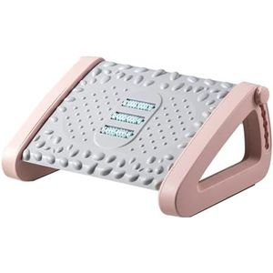 Ergonomische kantoorvoetsteun Draagbare voetsteun onder bureau Voetenkruk for thuiskantoor Werk Voetrustkruk met massagerollen Footrest (Color : Pink Feet Stool)