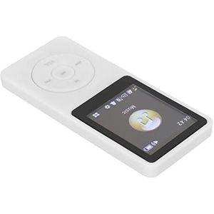 MP3-speler 1,8 Inch LCD Lossless Geluidskwaliteit Draagbaar Ultradunne Werking Uitschakelen in Slaapstand Kleine Geheugenkaart Mediamuziekspeler Eenvoudig Te Gebruiken voor (Wit)