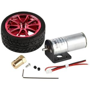 Motor Hobby RC Transmissiemotoren voor voertuigen Robot Onderdelen 65 mm Wieldiameter DC Transmissiemotor GM25-370 voor Auto Speelgoed Robot Smart Car (Maat: 300rpm, Kleur: 12V)