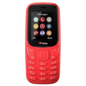 TTfone TT170 Eenvoudige Mobiele Telefoon met 1,8 inch Scherm, Ontgrendeld (Red)