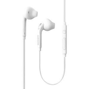 SAMSUNG (2 stuks) OEM bedrade 3,5 mm witte headset met microfoon, volumeregeling en eindknop voor oproepantwoord [EO-EG920BW] voor SAMSUNG Galaxy S6 Edge+/S5, Galaxy Note 5/4/Edge (bulkverpakking)