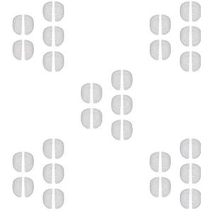 5 Set van 10x Kinderen Brillen Neus Pads Comfortabel voor Zonnebril Bril Wit, 1,5 x 0,7 cm