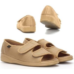 XNKLPY Verstelbare Diabetische Orthopedische Sandalen Open Teen Pantoffels Brede Pasvorm Oedeem Gezwollen Schoenen Antislip Ziekenhuis Schoeisel Ademend Sneaker Sandalen voor Mannen Vrouwen