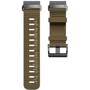 Fit for Garmin Camo Nylon Vervangbare Band for Fenix5X/5XPlus/6X/6XPro/7X/3HR Gemakkelijk Fit Horlogeband for Fenix5 6 7 Instinct Riem (Color : Brown, Size : 26mm)