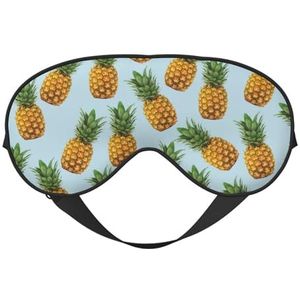Ananassen (3) Print Unisex Ultra-Soft Light Blocking Oogmasker voor optimaal comfort slaap