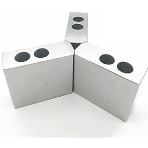 Nieuwe 10-Inch Hydraulische Chuck Drie Kaak Ruwe Klauw Zachte Klauwen 10Inches Verhooging Draaibank Klem for Cnc Draaibankaccessoires(120 Degree-90mm)