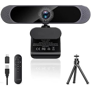 Streaming webcam, Webcam 4K HD Autofocus Webcamera Afstandsbediening Webcamera for pc-streaming/videogesprek/teams for conferenties, livestreaming, opname