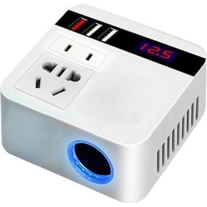 Auto Omvormer 150W 12V/24V Sigarettenaansteker Voeding Adapter Met QC 3.0 USB Lader Snel Opladen Breed scala aan toepassingen