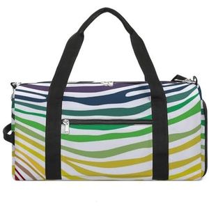 Zebra Kleurendruk Reizen Gym Tas met Schoenen Compartiment En Natte Zak Grappige Tote Bag Duffel Bag voor Sport Zwemmen Yoga