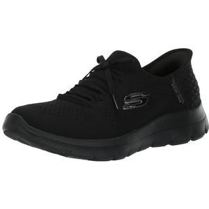 Skechers Dames Hands Free Slip-ins Summits Sneakers, Zwart Zwart Bbk, 35.5 EU Breed