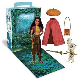 Disney Store Officiële Raya Story pop, Raya en de laatste draak, 11 inch, volledig mogelijk speelgoed in glinsterende outfit - geschikt voor kinderen vanaf 3 jaar, cadeaus voor meisjes, nieuw voor