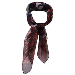 TigerTie dames chiffon halsdoek met patroon - grootte 58 x 58 cm