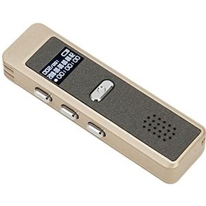 Mini-spraakgestuurde Recorder, Digitale Spraakrecorder Multifunctionele Mp3-speler HD-ruisonderdrukking Helder Geluid voor Training voor Vergaderingen (Gouden schelp 32GB)