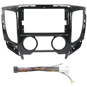 Autoradiopaneel Voor Mitsubishi Voor Triton L200 2015-2019 9 Inch Autoframe Dashboardadapter, Android Radio, Audio, Dashboardmontagepaneel Kit Autoradioframe(MT Frame Cable)