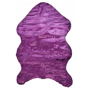 Tapijt Lange Haar Solid Mat Seat Pad Home Decor Luxe Rechthoek Zachte Schapenvacht Fluffy Area Rug Faux Wit Tapijt Shaggy Woonkamer Tapijt Woonkamer (Size : A60x90cm purple)