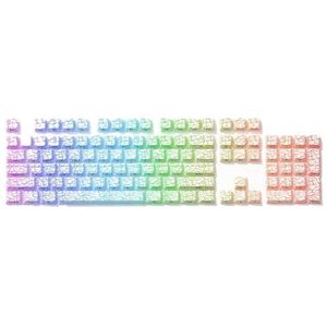 QPSJXN OEM IMD-Tech Keycap Set 118 met topografisch patroon glans ontwerp (Ice Crack 118 Keys)
