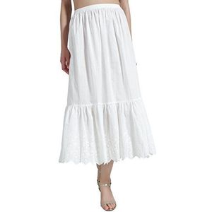 BEAUTELICATE - Half Slip Onderrok - Ivoor - 100% Katoen - Korte Lange