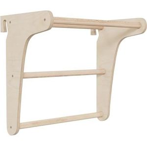 Optrekstang van hout, rekstang, optrekbeugel voor wandrek, fitness, gymnastiek, correctieoefeningen