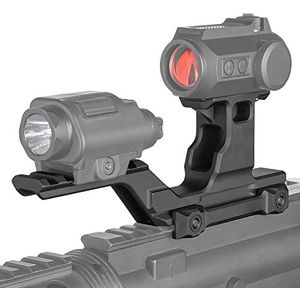 SPINA OPTICS Tactische Groep Type Hydra Mount Risers voor Nachtzicht Laser Red Dot Sight Combo Mount Base Adapter Rail 20mm Scope Mount (Zwart)
