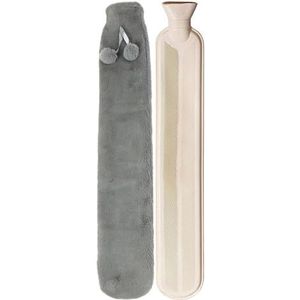 Warmwaterkruik 2000 ml warmwaterkruik lange staande warmwaterkruik met zachte pluche hoes warmwaterzak warmwaterkruik voor bed handen voeten warmwaterzak (zoals shows-02)