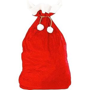 Rode Kerstman Gift Bag Grote Premium Goud Fluwelen Super Zachte Snoepzak Kerstman Gelukkig Nieuwjaar Kerstmis
