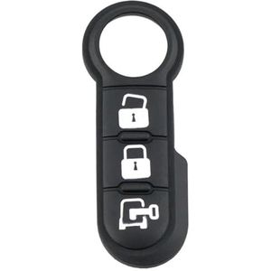 Autosleutelhoesje Voor Fiat Voor 500 Voor Doblo Voor Ducato Voor Panda Voor Punto 3 Knoppen Autosleutel Afstandsbediening Vouwen behuizing Vervanging Autosleutelhoesje(3)