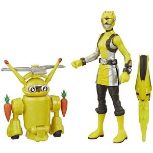 Power Rangers Beast Morphers Yellow Ranger en Morphin Jax Beast Bot 15 cm actiefiguur 2-pack speelgoed geïnspireerd op het tv-programma