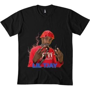 Lil Tjay t-Shirt bl Black overhemden(Small)