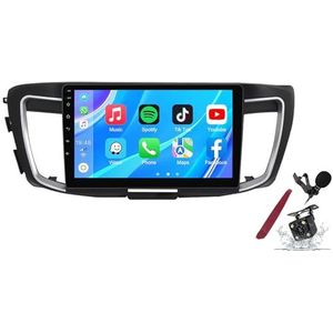 Android 14 Autoradio Sat Navi voor H-onda Accord 9(2012-2018) 9 Inch Touchscreen Multimedia Speler met Draadloze Carplay GPS Navigatie FM RDS Bluetooth 5G-WiFi SWC DSP,M120s