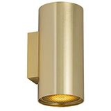 QAZQA - Design wandlamp goud rond 2-lichts - Sab Honey | Woonkamer | Slaapkamer | Keuken - Aluminium Rond - GU10 Geschikt voor LED - Max. 2 x 10 Watt