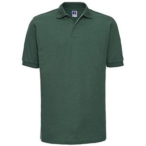 Russell 599M Unisex slijtvast Polykatoen poloshirt voor volwassenen, Fles Groen, 3XL