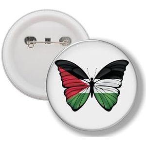 Button Met Speld - Vlinder Vlag Palestina