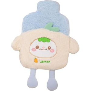 Pluche warmwaterzak - warmwaterkruikhoes cartoon - veilige handvoeten warmer, winterverwarmende tas voor thuis, buiten