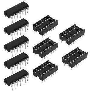 Be In Your Mind 5 sets SN74AHCT125N Quad Bus Buffer Drie-State Outputs Chips met Sockets voor Digitale Circuits Buffering