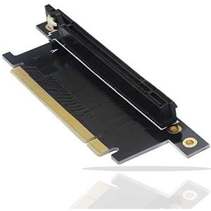 GINTOOYUN Pci-E 16x Riser Card, PCI Express 3.0 16X Verlengkabel 90 Graden Hoge Snelheid Riser Card -20mm
