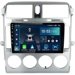 Android 14.0 2 Din Autoradio 9"" Touchscreen Auto Stereo voor KIA Carnival 2002-2006 met Draadloze Carplay Android Auto GPS navigatie AHD Omgekeerd beeld Stuurwielbediening(S-5(6G+128G))