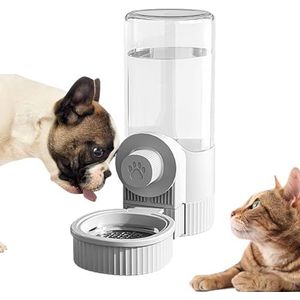 TUJOBA Automatische voerbak voor huisdieren, Automatische kattenbak - Voedsel- en waterdispenser voor huisdieren,Hangdispenser voor droogvoer met grote capaciteit, automatische kattenvoerdispenser