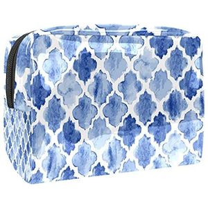 Waterdichte cosmetische tassen, geometrische gele reizen cosmetische tassen, multifunctionele draagbare make-up tassen, reizen cosmetische tas organizer voor vrouwen