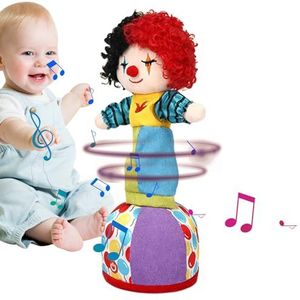 Herhalend speelgoed - Clown stemgestuurde interactieve schattige pratende pop,Educatief speelgoed Cartoon pluche pop op batterijen voor meisjes jongens studenten kinderen kinderen Aokley