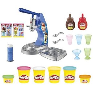 Play-Doh Kitchen Creations Drizzy softijsmachine met Drizzle klei en 6 kleuren niet-giftige Play-Doh