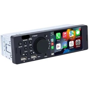 Autoradio CarPlay, 1 Din 4 inch, Android-Auto, Bluetooth, Mirror Link, MP5-speler, USB TF Aux FM, audiosysteem hoofdeenheid F7805C